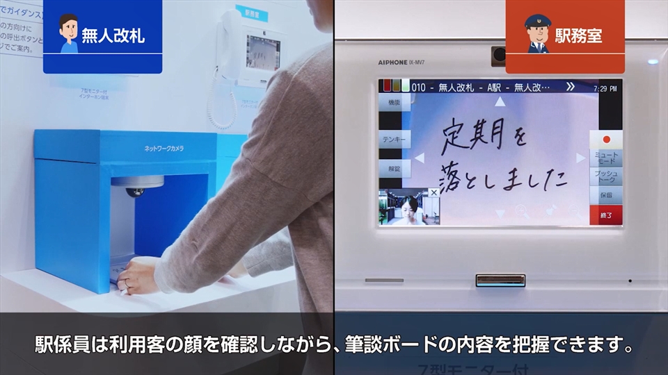駅係員呼び出し用インターホン 鉄道部品 鉄道事業者様に好評！無人駅のお客様対応をスムーズにするIP